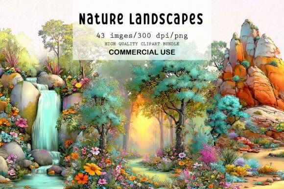 Download Watercolor Nature Landscapes PNG Clipart - Watercolor Collection