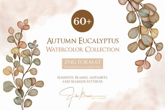 Download Autumn Eucalyptus Watercolor Collection - Watercolor Collection