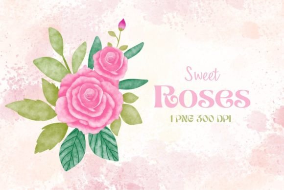 Download Bouquet of Watercolor Roses - Watercolor Collection