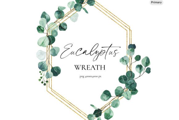 Download Eucalyptus Watercolor Frame Clipart, Wat - Watercolor Collection