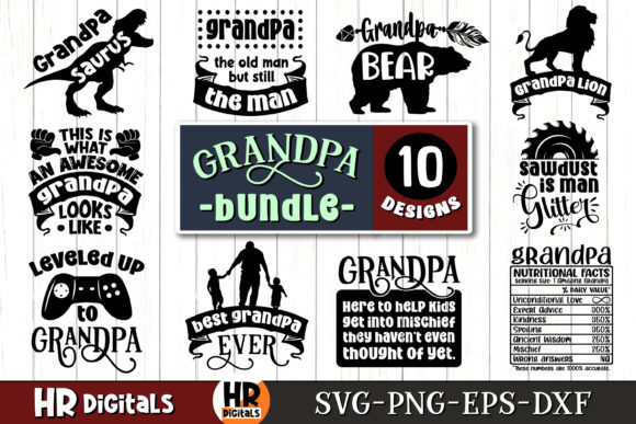Download Funny Grandpa Humor Sayings SVG Bundle - Saying Collection