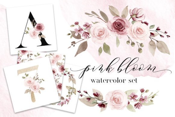 Download Watercolor Illustrations Pink Bloom - Watercolor Collection