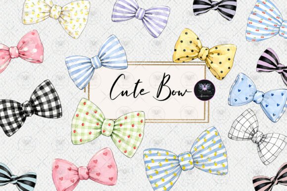 Download Cute Bow Clipart Watercolor - Watercolor Collection