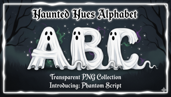 Download Haunted Hues Alphabet Transparent PNG Co - Transparent png Collection