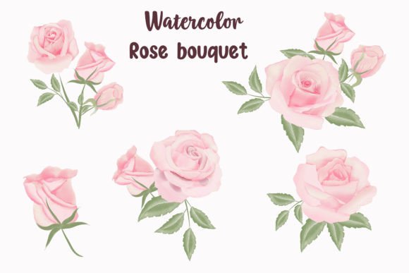 Download Watercolor Rose Bouquet Illustration - Watercolor Collection