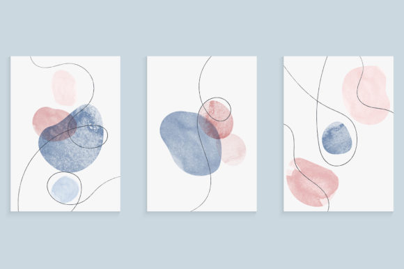 Download Covers Set with Hand Drawing Watercolor - Watercolor Collection