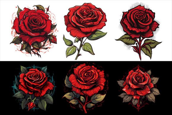 Download Watercolor Red Rose Floral Bouquet - Watercolor Collection